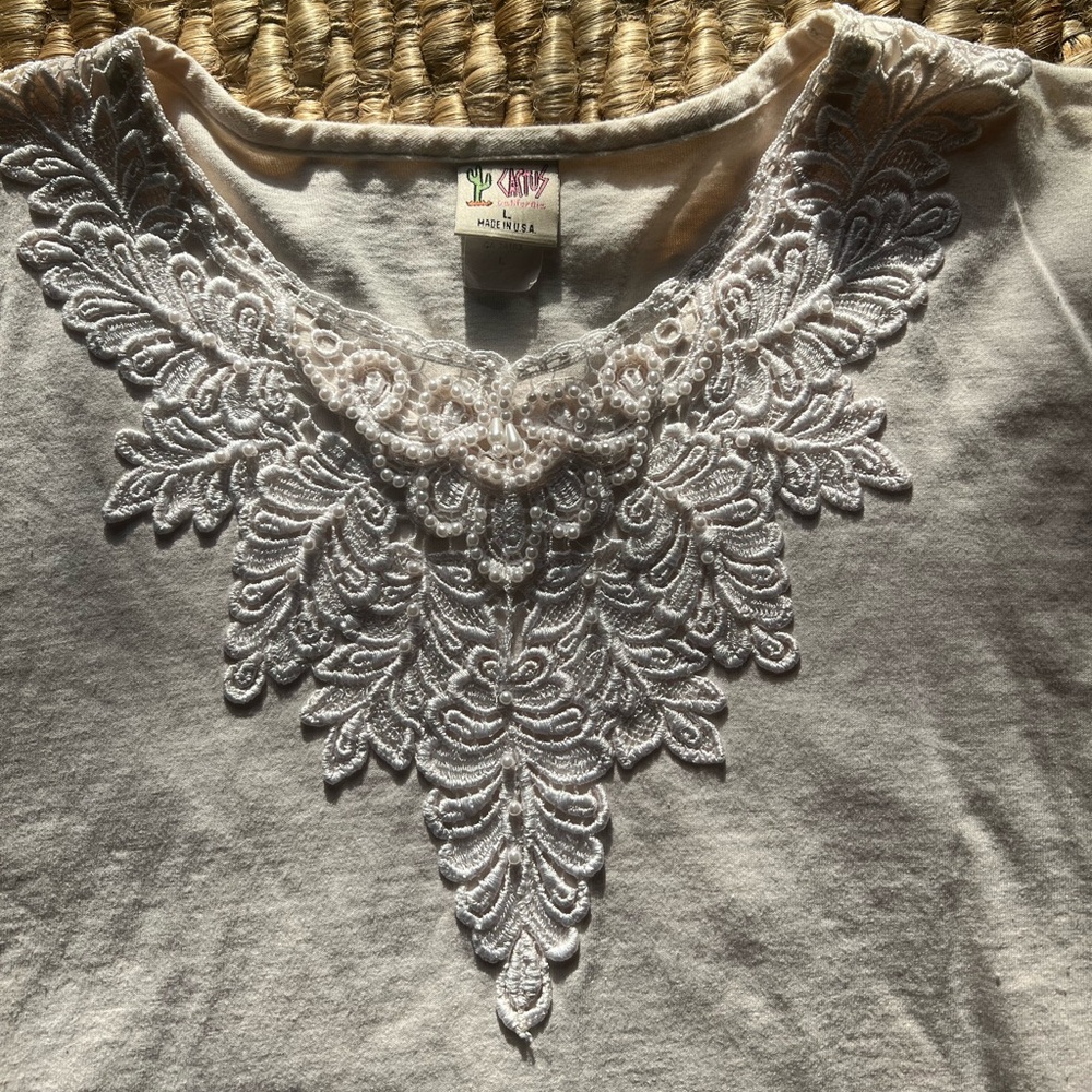 Really pretty vintage beaded tank top